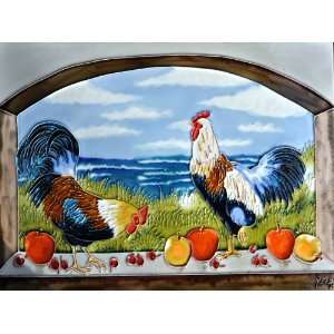   Hanger / Stand   Farm Barn Yard Roosters & Fruit (AD 0338) Home
