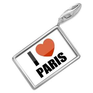  FotoCharms I Love Paris   Charm with Lobster Clasp For 