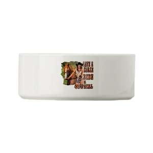  Dog Cat Food Water Bowl Country Western Lady Save A Horse 