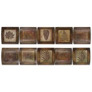  Uttermost 50667, Leaf Collage Wall Oil Picture Set