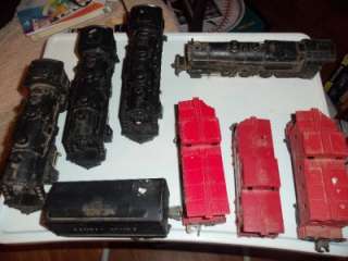 Lionel Engines and cars; 1060,1061,1062,1067,6257,312,Marx and Lionel 