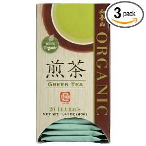 Yamamotoyama Organic Green Tea Sencha, 1.41 Ounce Boxes (Pack of 6)