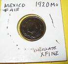 1915 Mexico 1 Centavo Villa Zapata low mintage  