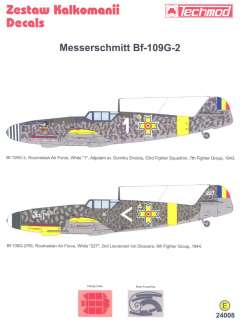 Techmod Decals 1/24 ROMANIAN MESSERSCHMITT Bf 109G  