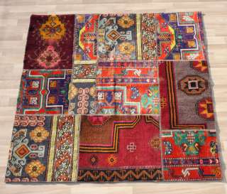 PATCHWORK MADE FROM SOME DIFFERENT CARPET RUG 410X48  