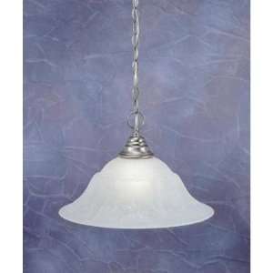 Toltec Lighting 10 53615 Chain Pendant with White Marble Glass Shade 