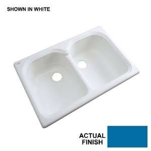   Double Basin Acrylic Topmount Kitchen Sink 54321