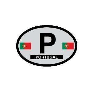  Portugal oval decal   Portugal Country of Origin Sticker 