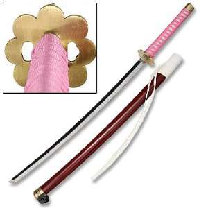  Kusajishi Yachiru Zanpakuto Katana Sword w/ Pink Wrapping 