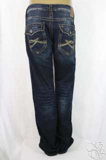 SILVER JEANS 925 Series Zac Surplus Relaxed Bootcut Indigo Mens Pants 