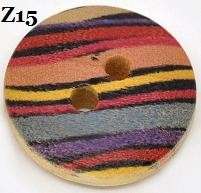 10 WOODEN BUTTONS 15mm   10 DESIGNS TO CHOOSE FROM W FF  