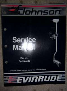 1987 Evinrude Johnson Outboard Manual CC Electric z  