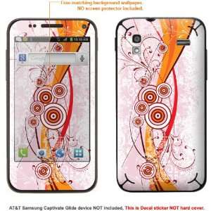  Protective Decal Skin Sticker for AT&T Samsung Captivate 