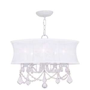  Livex 6305 03 Newcastle Chandelier White