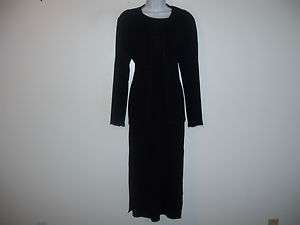 Black Talbots Knit Sweater Dress with Cardigan, PL 12P 14P  