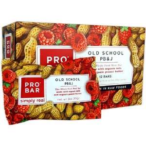  Pro Bar Whole Food Meal Bars Old School PB & J 12 (3 oz 