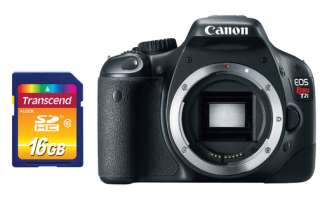 Canon EOS Rebel T2i Digital SLR (Body Only) + Transcend 16 GB Class 10 