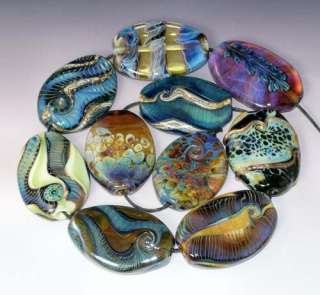 alexbeads Assorted Lampwork Focal Orphan Beads (10) SRA  