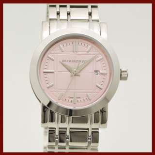 New BURBERRY BU1363 Womens Heritage Collection Pink Dial Watch  