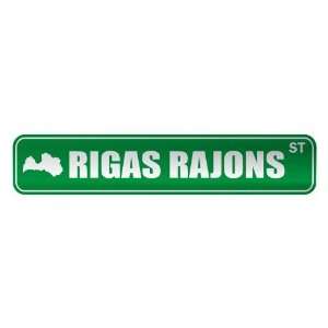   RIGAS RAJONS ST  STREET SIGN CITY LATVIA