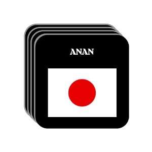  Japan   ANAN Set of 4 Mini Mousepad Coasters Everything 