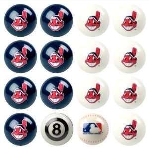  Cleveland Indians Pool Balls Home Away Set Sports 