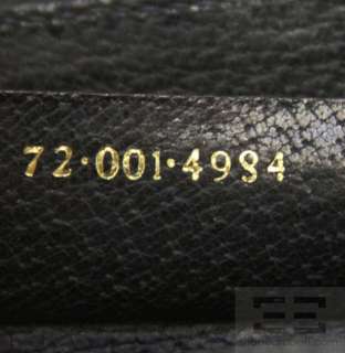 Gucci Navy & Beige Monogram Leather Trim Crossbody Bag  