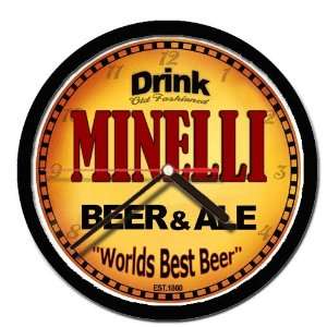  MINELLI beer and ale cerveza wall clock 