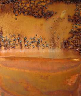 Abstract Copper Patina Painting by Artist David Savedge  