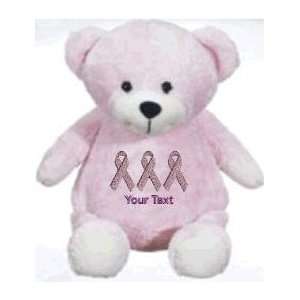   custom embroidered Breast Cancer pink support ribbons. Toys & Games