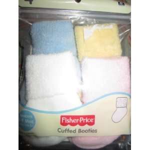    Fisher price Cuffed Booties (Newborn 0 9months Show Size 0 1) Baby