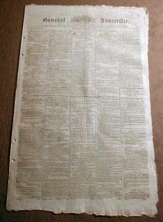 1800 DEATH of GEORGE WASHINGTON in Philadelphia PENNSYLVANIA newspaper 
