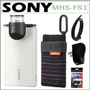  Sony MHS FS1K/W Bloggie Camera with 2 Hours/ 4GB MP4 HD Video 