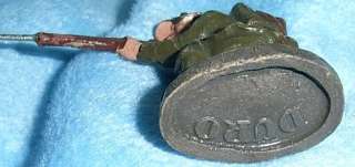 TGU23 * ELASTOLIN LINEOL WWI OR WWII TOY SOLDIER 70mm ANTIQUE GERMAN 