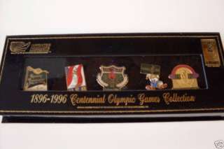 1896 1996 CENTENNIAL OLYMPIC GAMES COLLECTION   5 PINS  