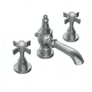   Savina Widespread Lavatory Faucet with Cross Handle, Antique Nickel