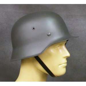German WWII M42 Steel Helmet  Stahlhelm 42 WW2 M1942  Large Shell Size 