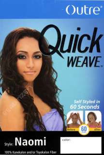 Outre Quick Weave Long Curly Half Wig Naomi  