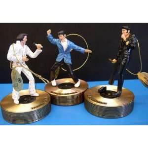  LARGE ELVIS PRESLEY MUSICAL ORNAMENT COLLECTION 