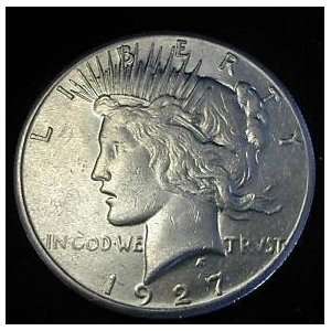  1927 P Peace Dollar Coin 