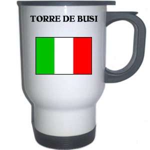  Italy (Italia)   TORRE DE BUSI White Stainless Steel Mug 