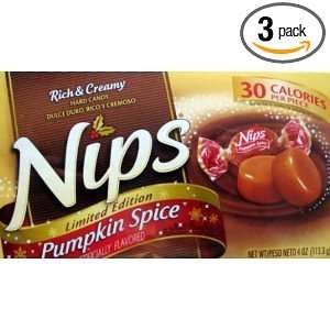 Limited Edition Pumpkin Spice Nips.rich & Creamy Hard Candy Dulce 