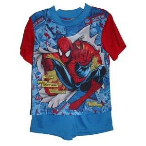  Marvel Spiderman T shirt & Pants Set Sleepwear Set Boy 