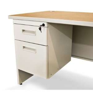  Pronto 72 Single Pedestal Desk Color Oak Laminate/Putty 