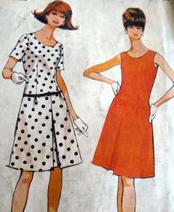 LOVELY VTG 1960s DRESS McCALLS Sewing Pattern BUST 36 38  