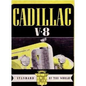  1938 CADILLAC V8 ENGINE Sales Brochure Literature Book 