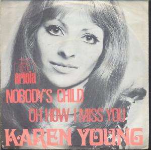 Karen Young   Nobodys Child German 1969 PS 7  