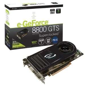  EVGA GeForce 8800GTS Superclocked Video Card   640P2N825AR 