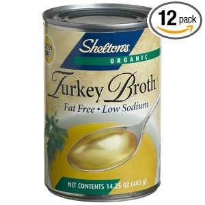 Sheltons Organice Turkey Broth Fat Free Grocery & Gourmet Food