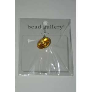   Amber Round Cubic Zirconia Pendant 20mm 90064 Arts, Crafts & Sewing